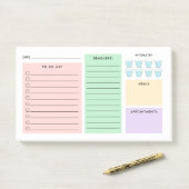 デイリーオーガナイザー – To Doリスト – ハイドレート – パステル ポストイット (デスク)