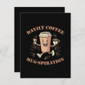 デイリーコーヒーマグのヒント エンクロージャーカード (正面/裏面)