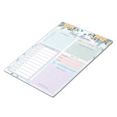 デイリーシンプルプランナーエレガントフラワー数々のカラー ノートパッド (アングル)