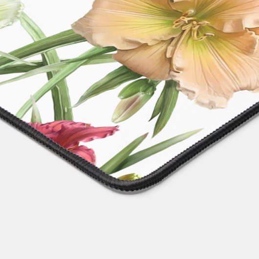 デイリースオールオモダンーバーボタニカルアートデザイン デスクマット (コーナー)