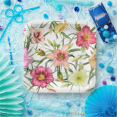 デイリースオールオーバーボタニカルデザイン ペーパープレート (パーティー)