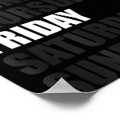 デイリースタイル_今日は金曜日 毎日のデザインポスト ポスター (角)