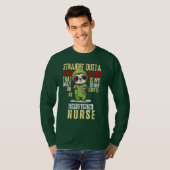 デイリーストーリーナイトシフト認定看護助手 Tシャツ (正面フル)