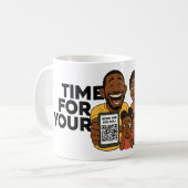 デイリーダッドジョークコーヒーマグ コーヒーマグカップ (正面左)