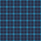 デイリーテーブルデコールのネイビーブループレイドランナー ロングテーブルランナー