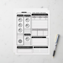 デイリーディテールズ 補助ページ 日程計画 レターヘッド
