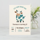 デイリーデイ誕生日招待状カード 招待状 (スタンド正面)