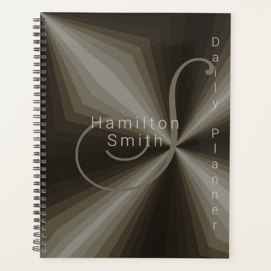 デイリーパーソナライズされたプランナー- HAMbyWG - Taupe プランナー手帳 (正面)