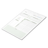 デイリーパーソナライズされた団体や組織プランナーメモ帳 ノートパッド (アングル)