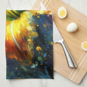 デイリーフローラ印象派絵画の黄色 キッチンタオル (四つ折り)