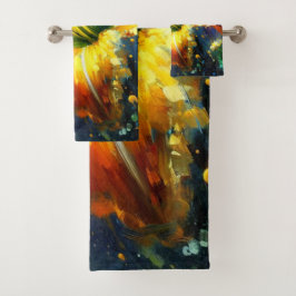 デイリーフローラ印象派絵画の黄色 バスタオルセット