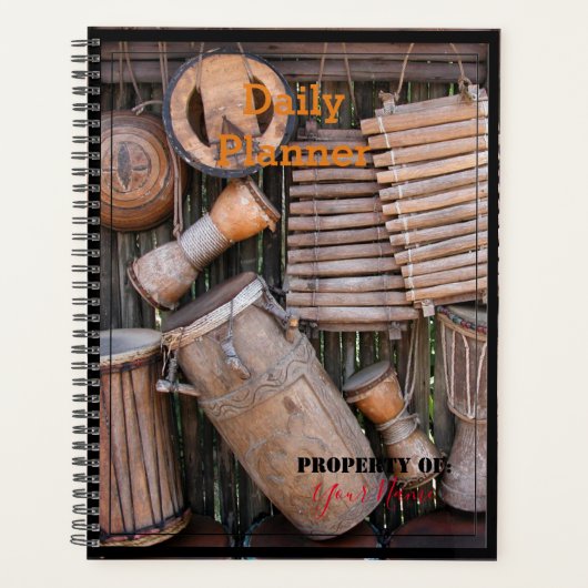 デイリープランナーとドラムテーマ- HAMbWG プランナー手帳 (正面)