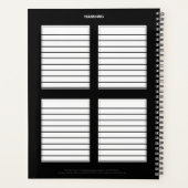 デイリープランナーとピアノテーマ- HAMbWG プランナー手帳 (裏面)