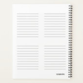 デイリープランナーとレインボーストライプカラー – HAMbWG プランナー手帳 (裏面)