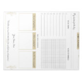 デイリープランナーカスタムメモ帳for Wellness ノートパッド (正面)