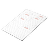 デイリープランナーカレンダーページ ノートパッド (アングル)