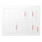 デイリープランナーカレンダーページ ノートパッド (正面)