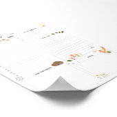 デイリープランナーコージーホームワンページデイリースケジュール ポスター (角)