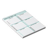 デイリープランナーシンプルモダンプロフェッショナル ノートパッド (アングル)