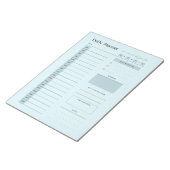 デイリープランナーミニマルブルー ノートパッド (アングル)