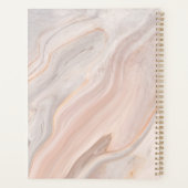 デイリープランナー大理石スパイラルノートブック プランナー手帳 (裏面)