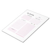 デイリープランナー感謝祈りの言葉ピンク ノートパッド (アングル)