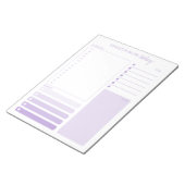 デイリープランナー ライラック スケジュール ノートやタスクリスト ノートパッド (アングル)