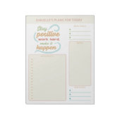 デイリープランナー 名言 目標 ノートとリマインダー ノートパッド (回転)