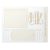 デイリープランナー 名言 目標 ノートとリマインダー ノートパッド (正面)