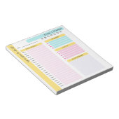 デイリープランナー 現代のスケジュール ノートとタスクリスト ノートパッド (アングル)