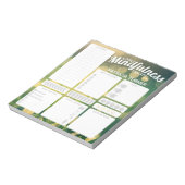 デイリーマインドフルネス習慣トラッカーホワイトボード ノートパッド (回転)