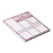 デイリーマインドフルネス習慣トラッカーホワイトボードNo ノートパッド (アングル)