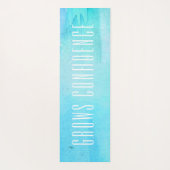 デイリーラマカルマウォーターカラー抽象芸術パターン ヨガマット (裏面)