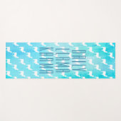 デイリーラマカルマウォーターカラー抽象芸術パターン ヨガマット (正面(横))