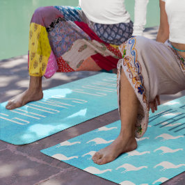 デイリーラマカルマウォーターカラー抽象芸術パターン ヨガマット