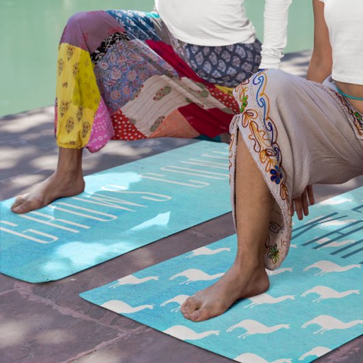 デイリーラマカルマウォーターカラー抽象芸術パターン ヨガマット