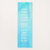 デイリーラマカルマウォーターカラー抽象芸術パターン ヨガマット (裏面)