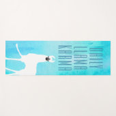 デイリーラマカルマウォーターカラー抽象芸術パターン ヨガマット (正面(横))