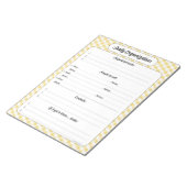 デイリー団体や組織 – イエロージンガムメモ帳 ノートパッド (アングル)