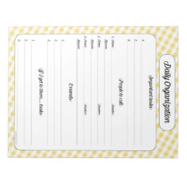 デイリー団体や組織 – イエロージンガムメモ帳 ノートパッド