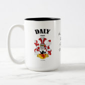 デイリー家紋、翻訳、意味 ツートーンマグカップ (左)