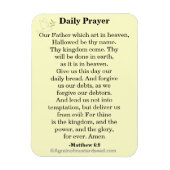 デイリー祈りの言葉私たちの父KJV マグネット (縦)