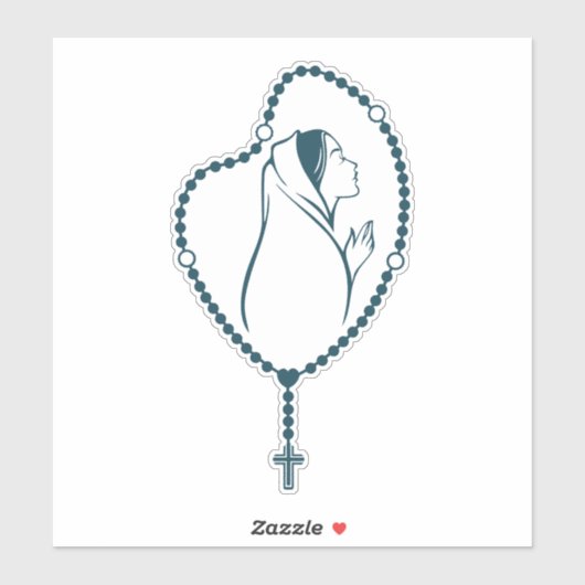 デイリー祈ロサリーヴァージンメアリーカトリック シール (シート)