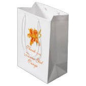 デイリー結婚の花の女の子は中抱き枕を好む ミディアムペーパーバッグ (裏面アングル)