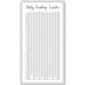 デイリー読ズのCrix Trackerのログ読・ジャーナル シール (正面)