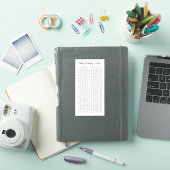 デイリー読ズのCrix Trackerのログ読・ジャーナル シール (iPadカバー)