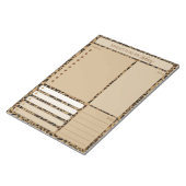 デイリー プランナー レオパード プリント ノート 食事 やることリスト (アングル)