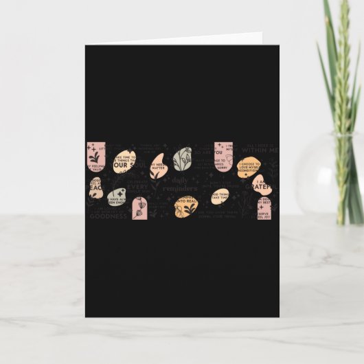 デイリー リマインダー アファメーション マグ カード (正面)