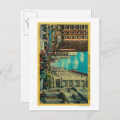 デイリー・群集アットセブンとブロードウェイ ポストカード (正面/裏面)