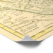 デイル。カルト・ド・ラ・ルイジアーン…..パリ、1718 ポスター (角)